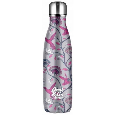 Bidon Coolpack ze stali nierdzewnej, Silence Szary, 500ml